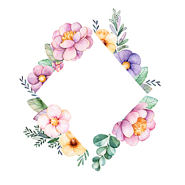 菱形花圈