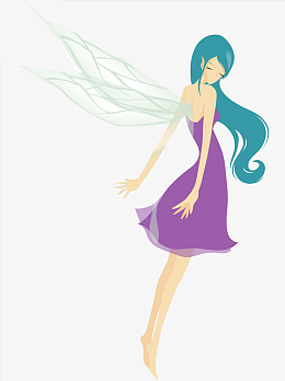 png手绘卡通平面小女孩pngpng卡通小蚂蚁pngpng唯美清新手绘小仙女png