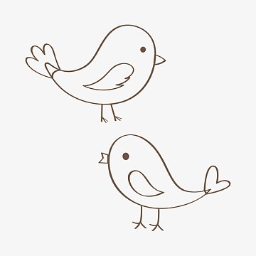 简单线条鸟儿简笔画