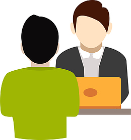 工作面试卡通插画