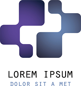 蓝色的互联网公司logo