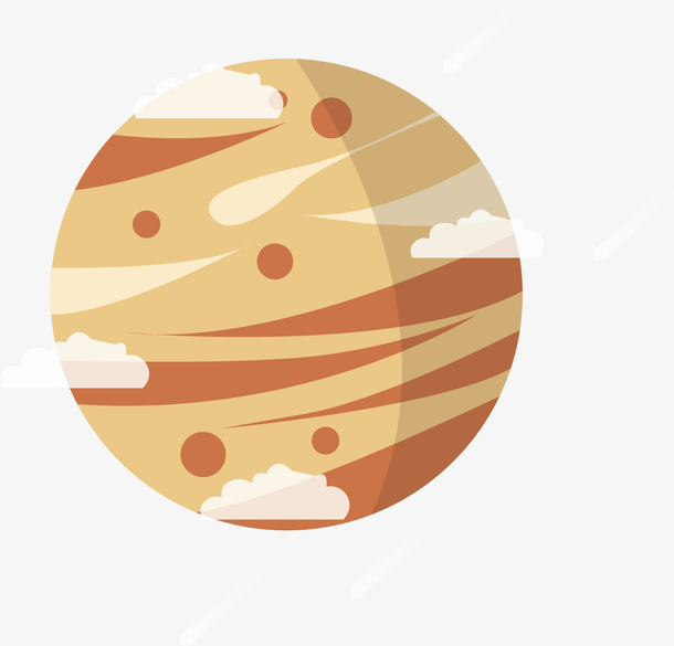 矢量图漂亮的星球