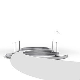 白云立体台阶展会展厅展台