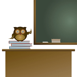 手绘课堂教学讲台