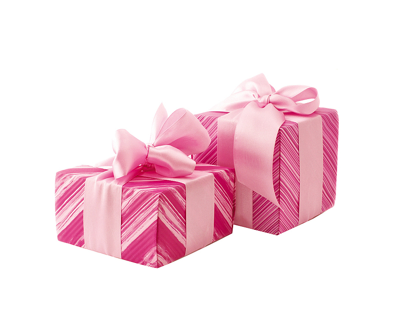 粉色的礼盒