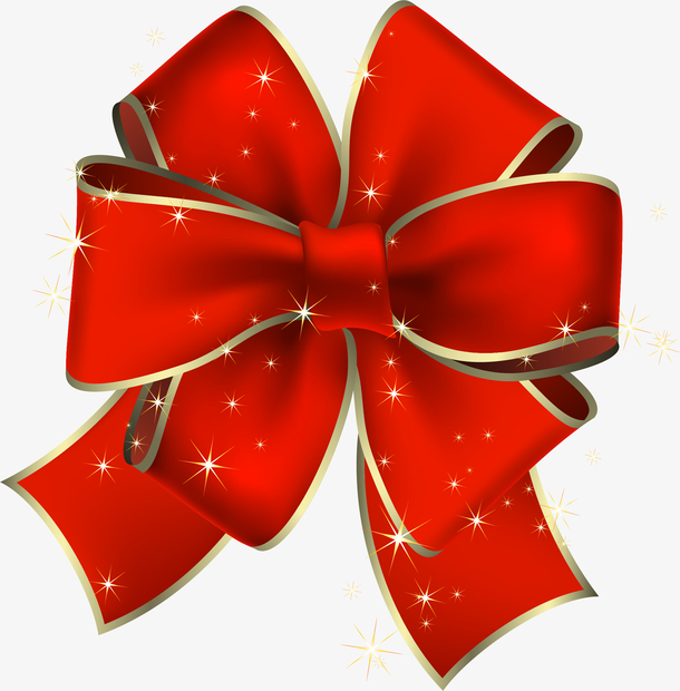 卡通红色蝴蝶结