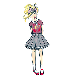 蝴蝶结女孩