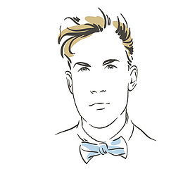 卡通手绘男士头像