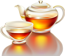 小清新透明茶壶