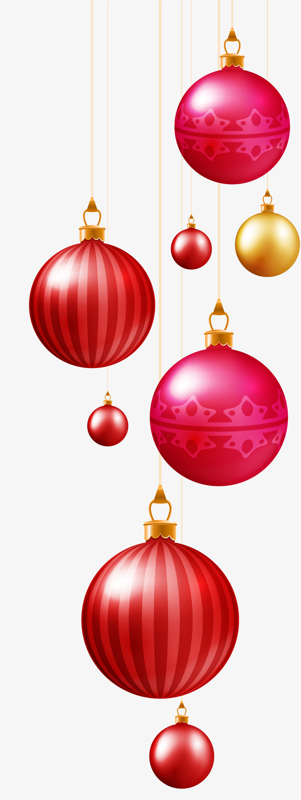 圣诞节多彩圣诞球素材免费下载_觅元素