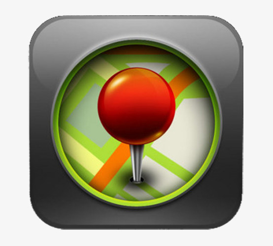 可爱卫星定位导航图标