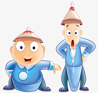 可爱的胖瘦衙门官员png卡通通过运动减肥塑形成功的胖瘦psdpng怕冷的