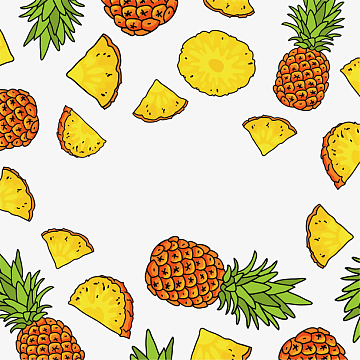 菠萝背景图素材_菠萝背景图图片元素-觅元素