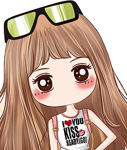 卡通小女孩