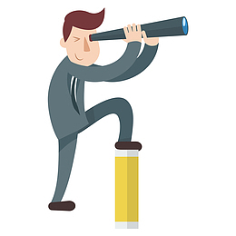 扁平化矢量招聘人员素材