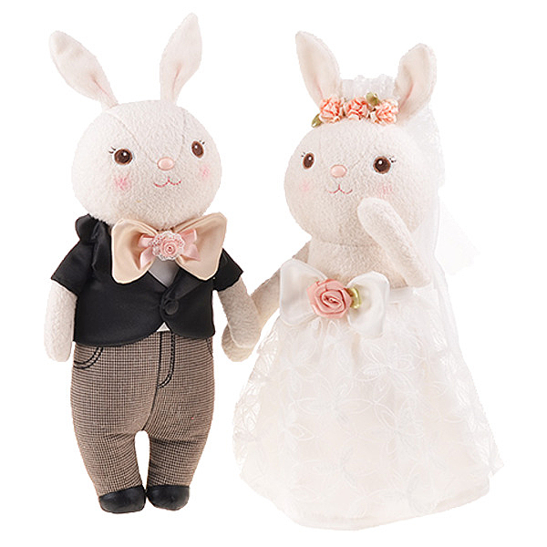 可爱兔子娃娃婚礼