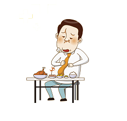 手绘胃胀大叔