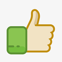 点赞可爱手势矢量图标免抠图