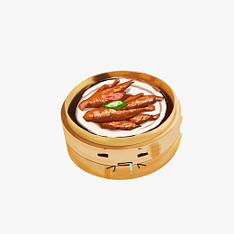 凤爪素材pngpngpngpng实物广式早点鱼籽烧卖素材pngpsdpng手绘早茶