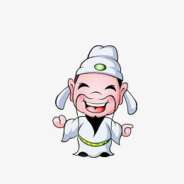 卡通q版可爱李白形象素材