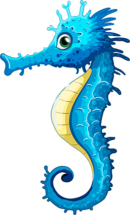 世界海洋日蓝色海马