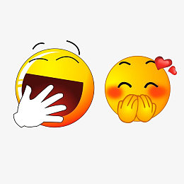 哈哈大笑,害羞笑