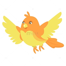 卡通黄鹂鸟PNG下载