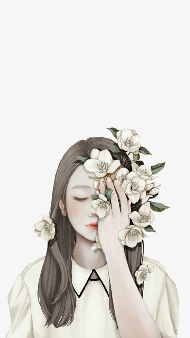 关键词 : 手绘,鲜花,美女,文静[声明] 觅元素所有素材为用户免费分享