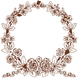 手绘精美时尚花纹