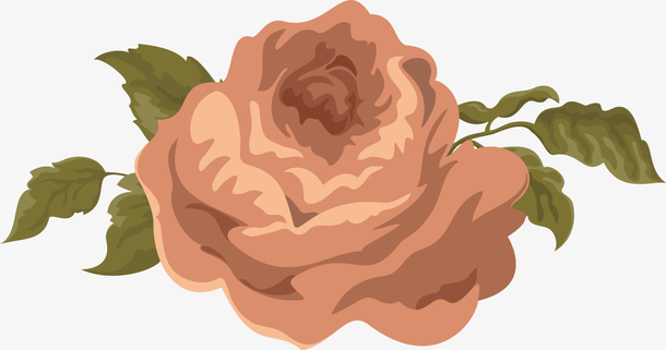 矢量手绘康乃馨水彩画9