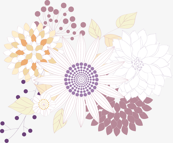 花图案元素图片