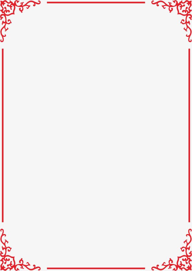 边框 红色边框 欧式边框 画册