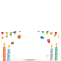 时尚生日海报边框装饰设计