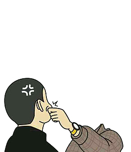 捏人脸的卡通身子