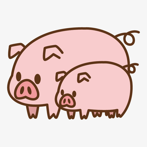卡通小猪