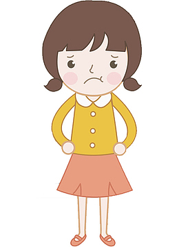 素材png卡通赌气的女孩aipng生气的女孩卡通矢量png生气的女人png气