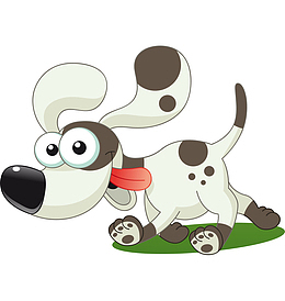 斑点狗免费png免费png矢量手绘四个狗狗头像ai免费png免费png卡通设计