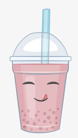 可爱卡通奶茶杯子