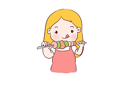 爱吃糖的小女孩