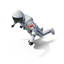 高清手绘宇航员素材