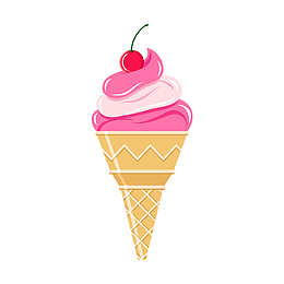 卡通可爱装饰冰激凌卡通海报设计