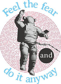 矢量手绘宇航员