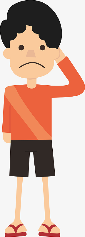 挠头的小男孩插画(3686x5528)png打招呼的男人插画(2180x3269)png人物