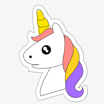 卡通可爱的独角兽