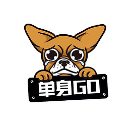 卡通手绘可爱的小狗