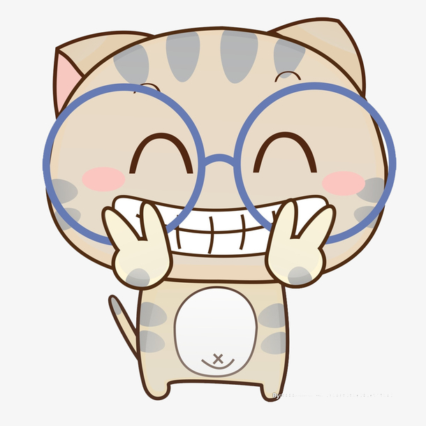 卡通微笑猫