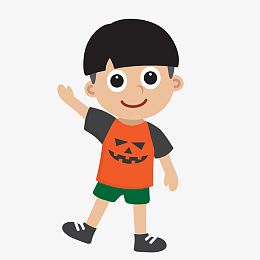 卡通小男孩