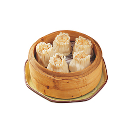实物烧卖早点素材