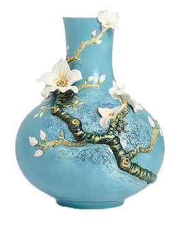 漂亮的蓝色花瓶
