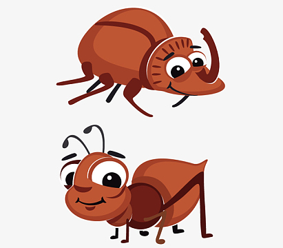 可爱卡通蛐蛐昆虫